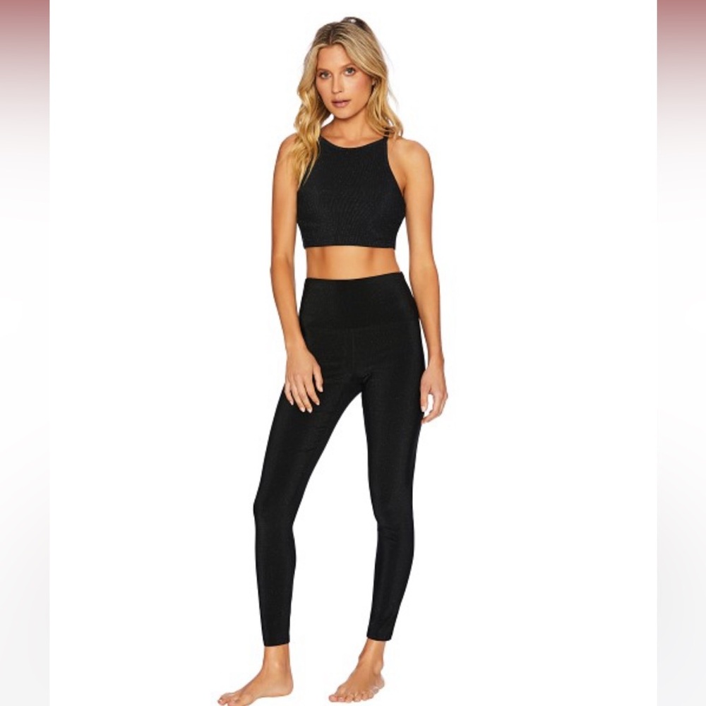 Beach riot Ayla legging & Anna tank sports brain black glitter
